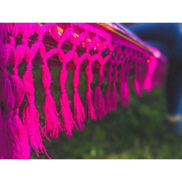 Large Boho Hammock Handwoven| Summer Hammock | Double Sided Colorful Hammock | C - Picture 5 of 7